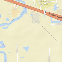 Amphoe Hat Yai Street Map