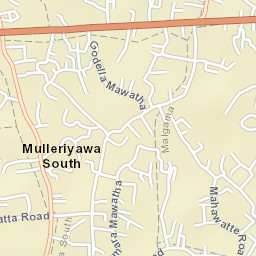 Mulleriyawa Street Map