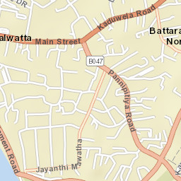 Battaramulla South Street Map