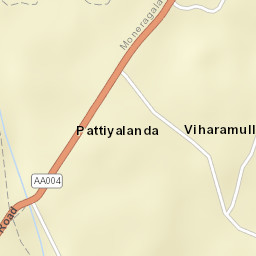 Monaragala Street Map