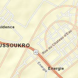 Yamoussoukro Street Map