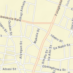 Ijebu-Ode Street Map