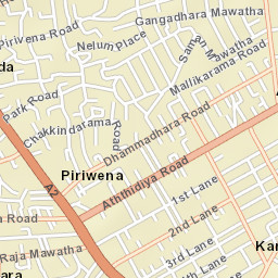 Ratmalana Street Map