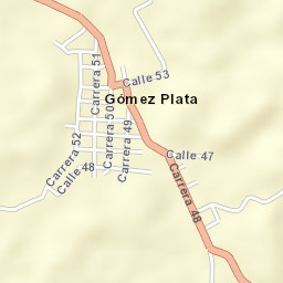 Gómez Plata Street Map