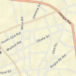 Ubiaja Street Map
