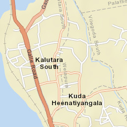 Kalutara Street Map