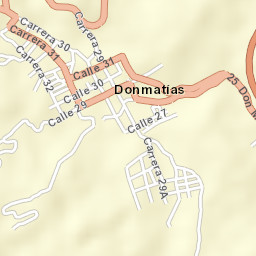 Donmatías Street Map