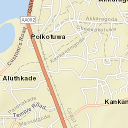 Beruwala Street Map