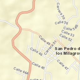San Pedro de los Milagros Street Map