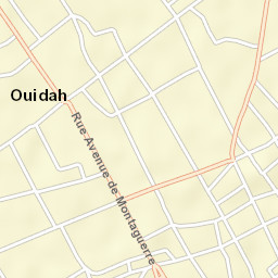 Ouidah Street Map