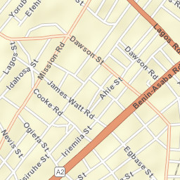 Benin City Street Map