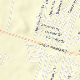 Agbor Street Map