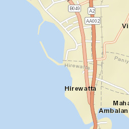 Ambalangoda Street Map