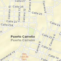 Puerto Carreño Street Map