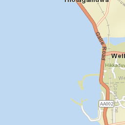 Hikkaduwa Street Map