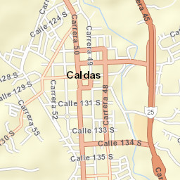 Caldas Street Map