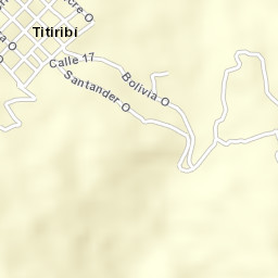 Titiribí Street Map