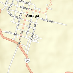 Amagá Street Map