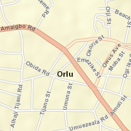 Orlu Street Map