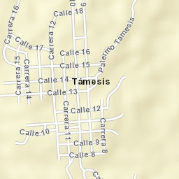 Támesis Street Map