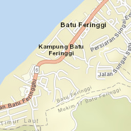 Kampung Batu Feringgi Street Map