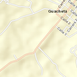 Guachetá Street Map