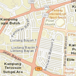 Kampung Sungai Ara Street Map