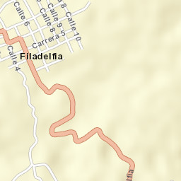 Filadelfia Street Map