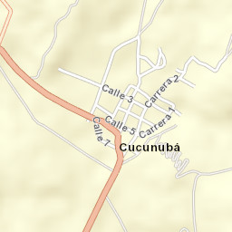 Cucunubá Street Map