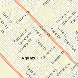Aguazul Street Map