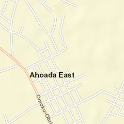 Ahoada Street Map
