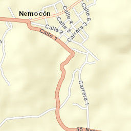 Nemocón Street Map