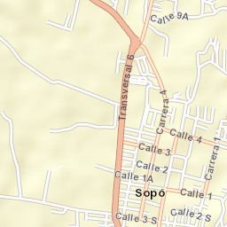 Sopó Street Map