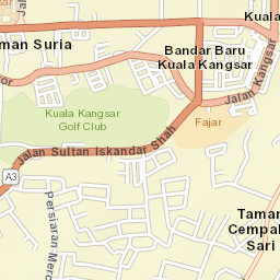 Kuala Kangsar Street Map