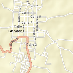Choachí Street Map
