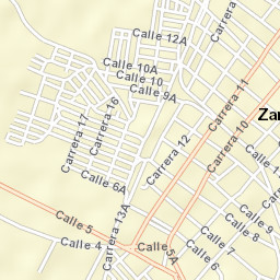 Zarzal Street Map