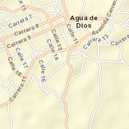 Agua de Dios Street Map
