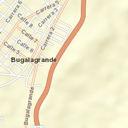 Bugalagrande Street Map