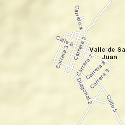 Valle de San Juan Street Map