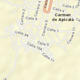 Carmen de Apicalá Street Map