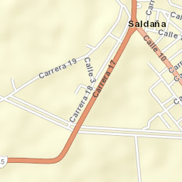 Saldaña Street Map