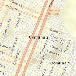 Guadalajara de Buga Street Map