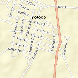 Yotoco Street Map