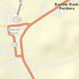 Raub Street Map