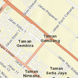 Sungai Besar Street Map
