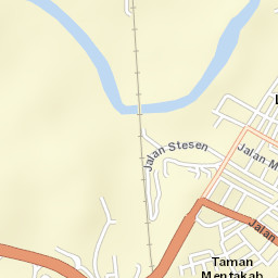 Mentekab Street Map