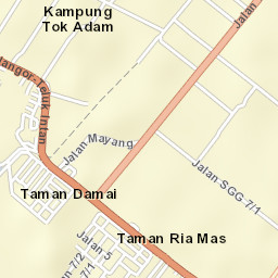 Kampung Tanjung Karang Street Map