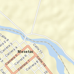 Mesetas Street Map