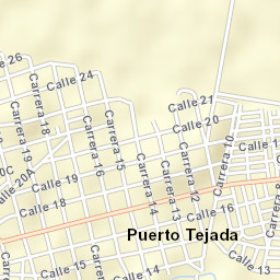 Puerto Tejada Street Map