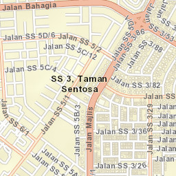 Petaling Jaya Street Map